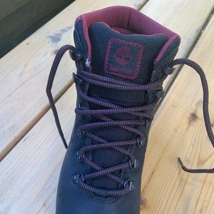 Black Timberland Hiking Boots Size 7